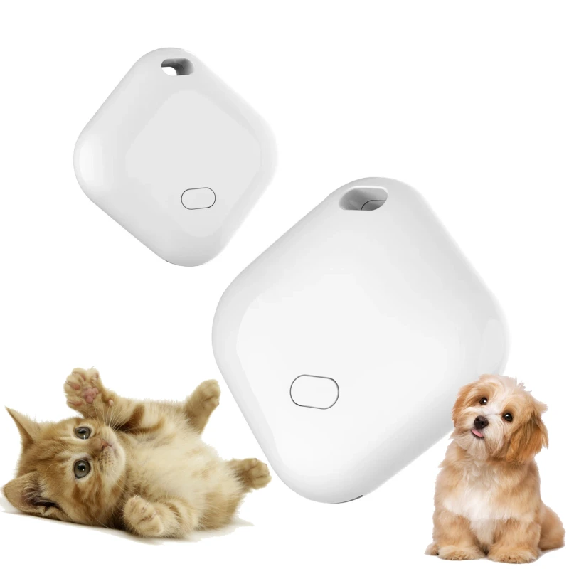 Pet GPS Tracker Mini Apple Find My Enabled Tracker for Car Keys Pets Multi Object Anti Loss Locator Tag with Alarm