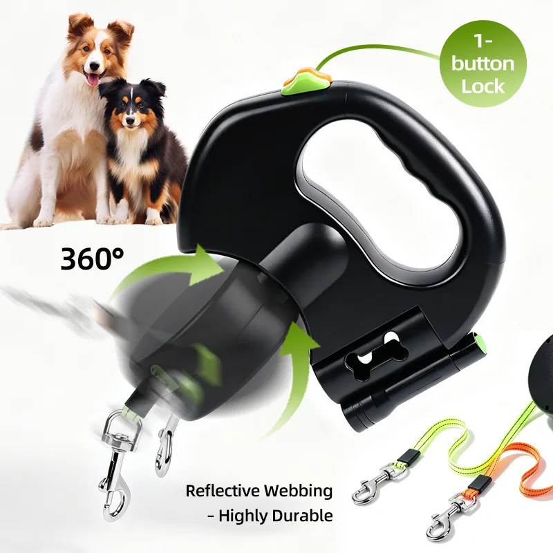 Pet Gardening Outdoor Retractable Dog Leash for Medium sized Dogs Anti entanglement Traction Belt