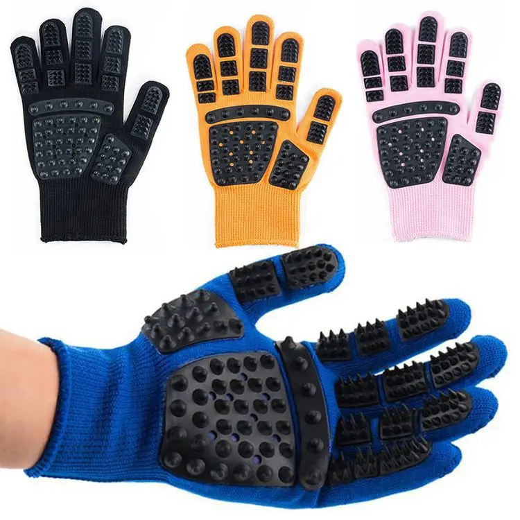 Pet Glove Cat Grooming Brush for Dog Hair Deshedding Bath Cleaning Massage
