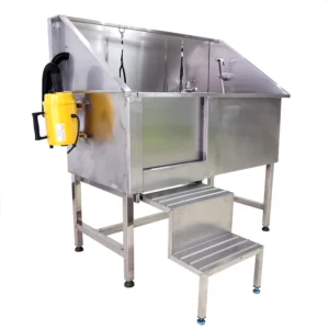 Pet Grooming Bath Tub with Hair Dryer Spa Washing Station Pet Cleaning and Bathing Dog Bath Tub