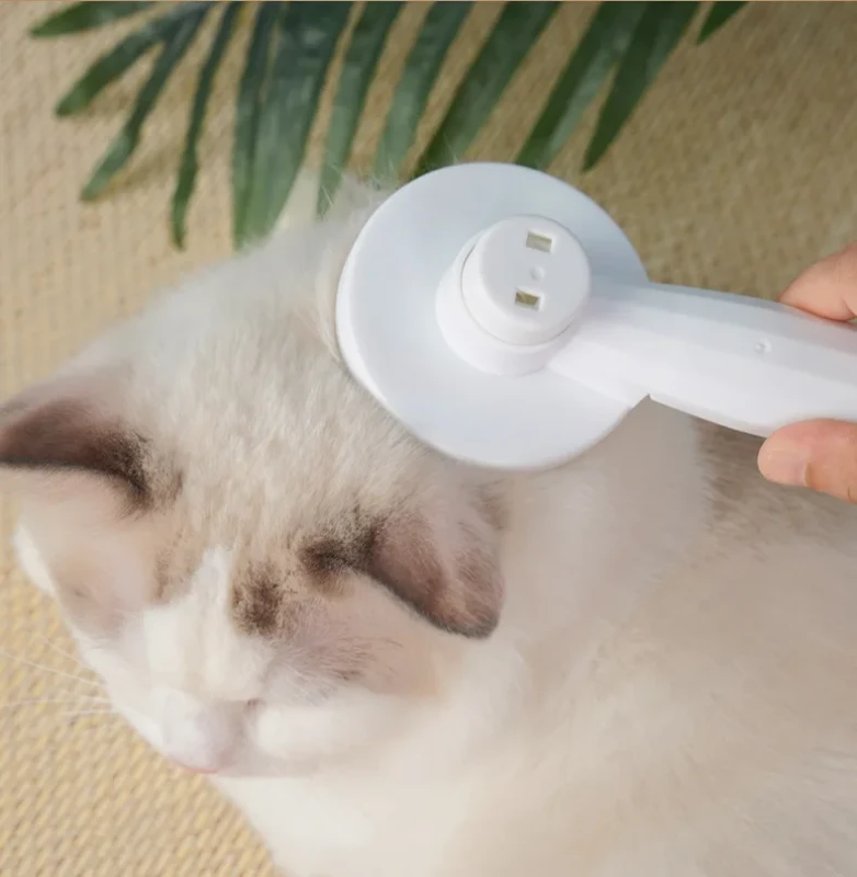 Pet Grooming Brush Self Cleaning Automatically Dog Cat Slicker Brush Remove Dog Hairs Pet Comb Brush Pet Hair Remover Roller