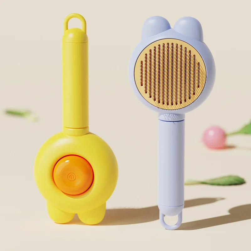 Pet Grooming Brush for Cats Dogs Deshedding Brush Removes Loose Fur Tangles Bath Massage Brush for Rabbit Kitten Puppy
