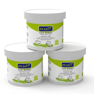 Pet Grooming Cat Dog Tooth Dental Eye Ear Cleansing Finger Glove Mini Barrel Canister Wet Wipes with 120pcs Pads