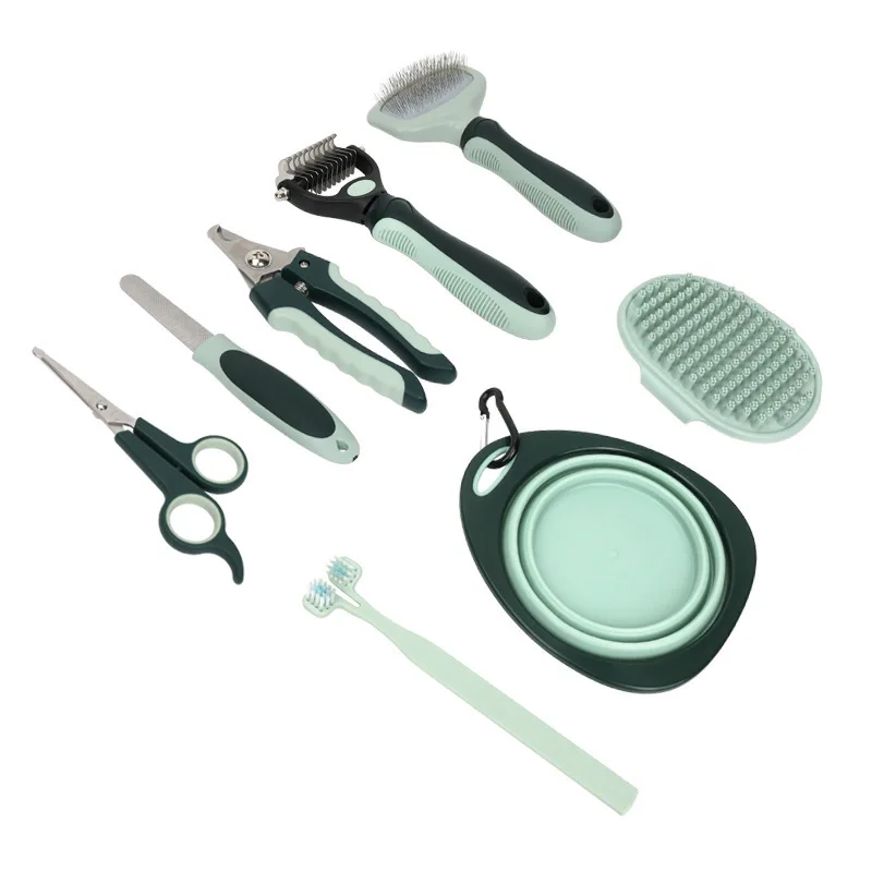 Pet Grooming Cleaning Tool Set Dog Hair Remover Brush Cat Dog Beauty Care Grooming Kit