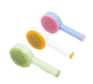 Pet Grooming Products Slicker Hair Remover Pet Cleaning Shedding Brush Hair Removal Comb Self Cleaning Dog Grooming Comb Pet Bru