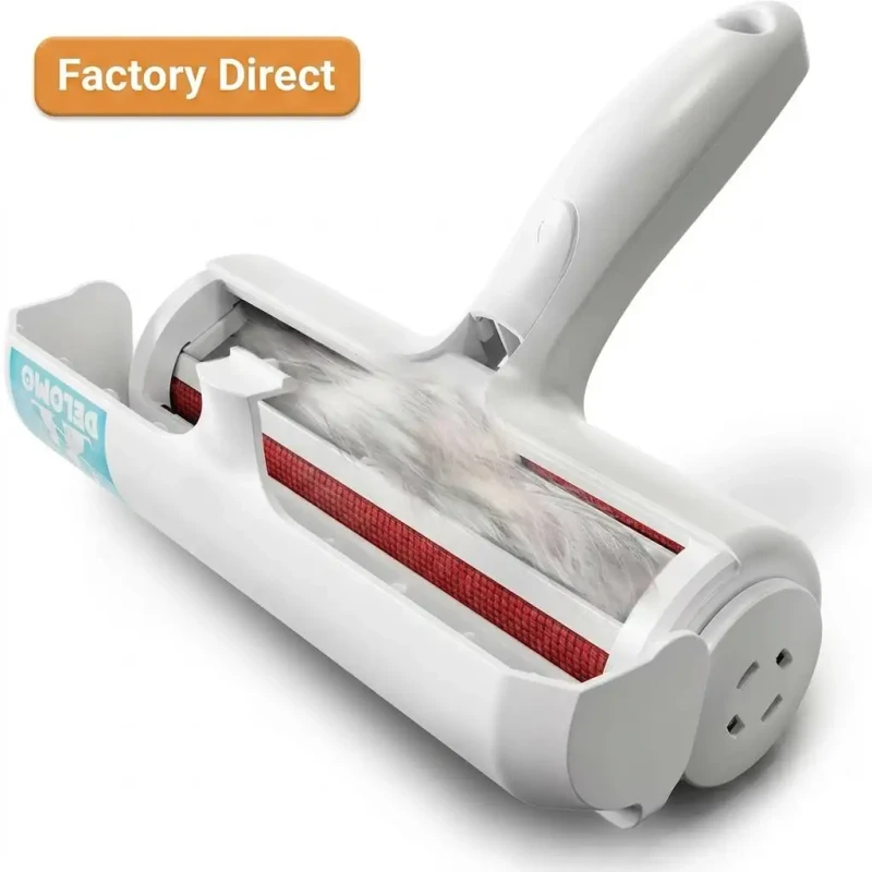 Pet Grooming Products Two-way Reusable Cat Pet Hair Remover Roller Sticker Pet Remover Brush
