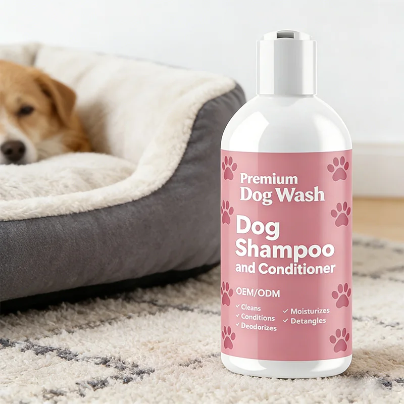 Pet Grooming Supplies Dogs & Cats Oatmeal Pet Wash Dry Skin Relief Gentle Formula Puppy Shampoo and Conditioner