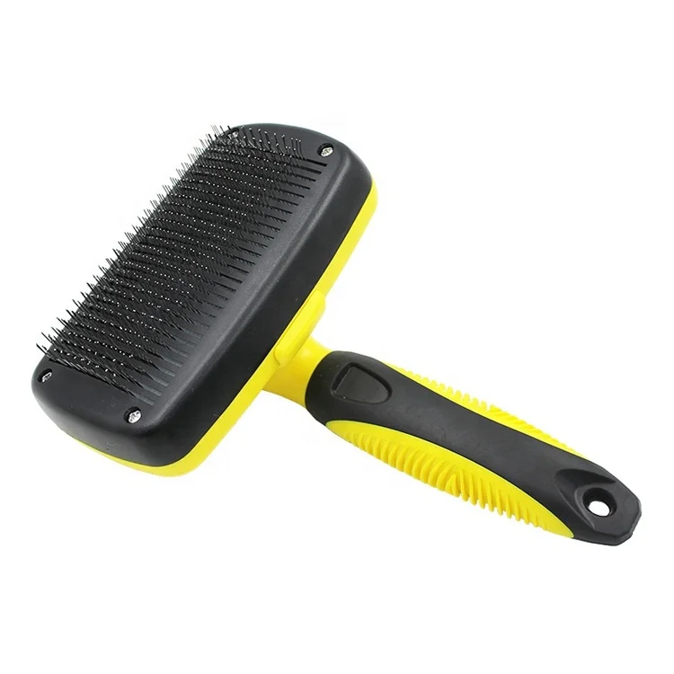 Pet Grooming Tool Cat Dog Hair Brush Self Cleaning Pet Hair Removal Brush