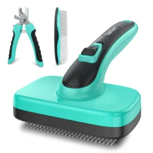 Pet Grooming Tool Dog Cat Long Pin Self Cleaning Soft Slicker Hair Remover Brush Hair Slicker Brush Pet Dog Comb for Pet Massage