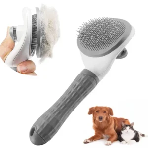 Pet Hair Removal Comb Dog Cat Grooming Brush Self Cleaning Slicker Brush
