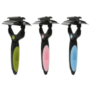 Pet Hair Removal Comb Knots Mats and Loose Hair Removal Brush for Dogs Cats Pet Grooming Hair Cleaning Comb