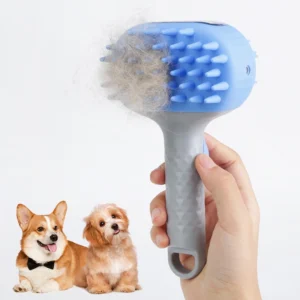 Pet Hair Remover Comb Accessories 3 in 1 Dog Cat Hair Massage Pet Cleaning Grooming Brush