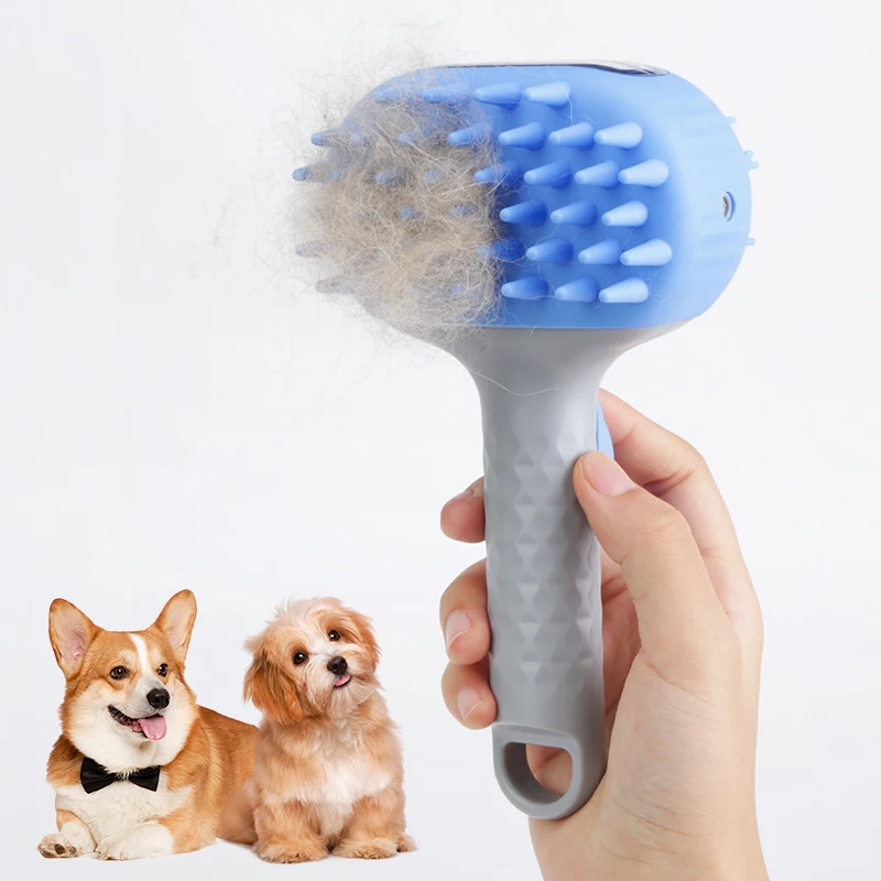 Pet Hair Remover Comb Accessories 3 in 1 Dog Cat Hair Massage Pet Cleaning Grooming Brush