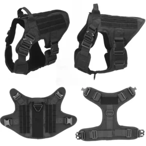 Pet Harness Dog Leash Set Chest Dog 1000D Nylon Camouflage Dog Harness