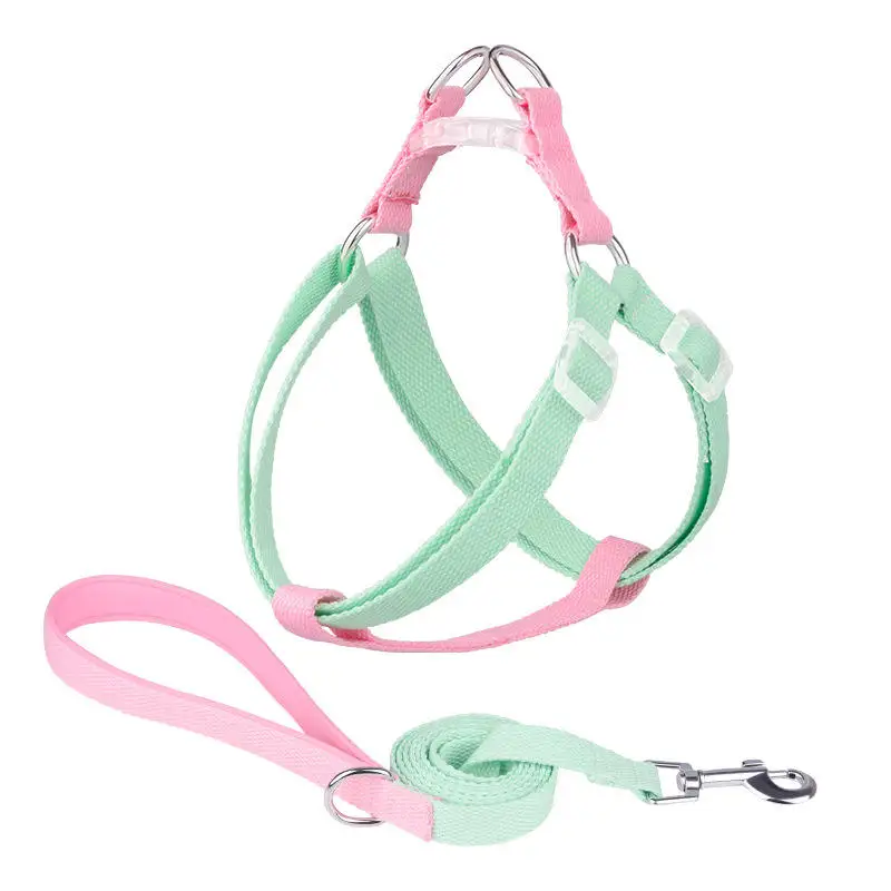 Pet Harness Pets Accessories Dog Collar Leash Harness Set Nylon Webbing Pet Dog Sport Harness