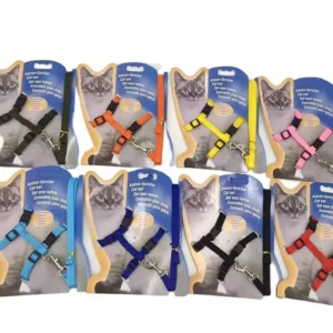 Pet Harness Soft Vest Walking Lead Leash Cat Collar Nylon Wire Harness Leash