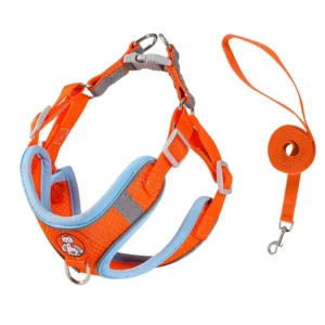 Pet Harness Suede Dog Harness with Reflective and Breathable Leash Pet Leash Manufacturer