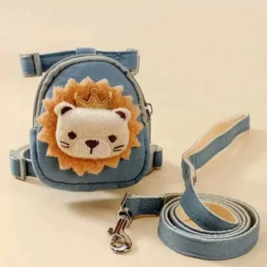 Pet Harnesses Leash Cute Dog Cat Chest Harnesses with Backpack Adjustable Size Outdoor Walking Anti lost Puppy Leash Supplies