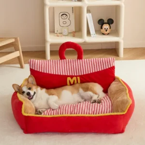 Pet Items Products Dog Bed Fabric Sofa Pet Beds Dog Other Accessories Dog Beddings for Puppies With Slip Resistant Bottom