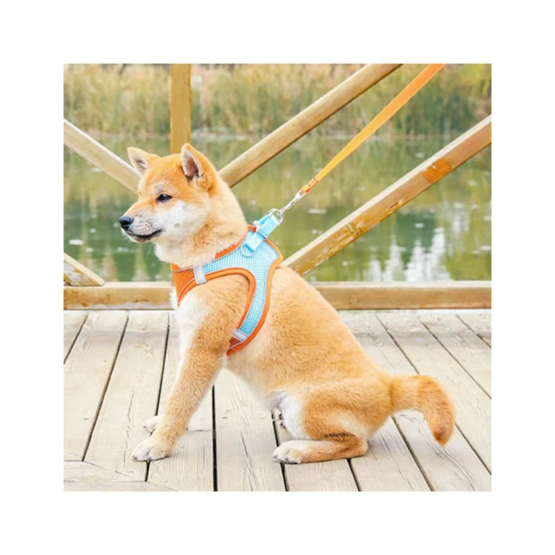 Pet Kitten Puppy Dog Harness and Leashes Set Breathable Reflective Pet Cat Harness Set