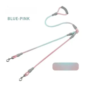 Pet Leash Nylon Material High Quality Sturdy and Durable Double End Leash Outdoor Dog Walking Leash Colorful
