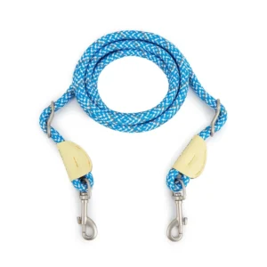Pet Leashes Hands Free Dog Leash Nylon 8ft Long Rope Reflective Waist Crossbody Multiple Leads Heavy Duty for 2 Dogs Walking