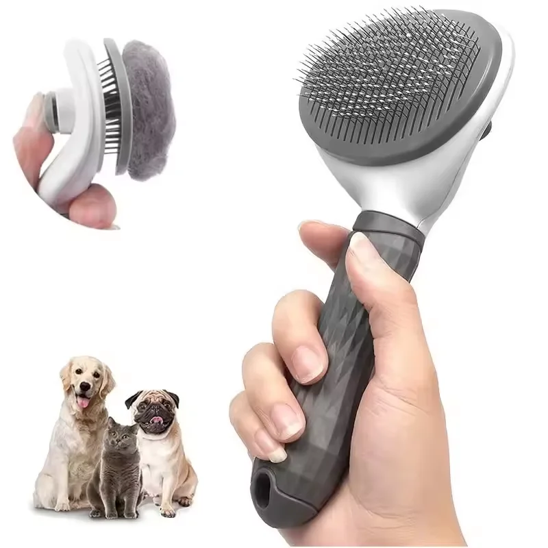 Pet Massaging Tool Dog Comb Hair Deshedding Pet Grooming Dog Slicker Pet Cat Hair Brush Dog Brush