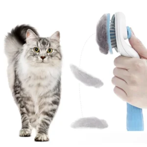 Pet Massaging Tool Suitable for Cat Dog Pet Grooming Shedding Brush Easy to Remove Loose Undercoat Self Cleaning Slicker Brush