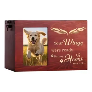 Pet Memorial Urn Dog or Cat Urn Pet Memorial Box Souvenir Box with Picture Frame