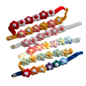 Pet Neck Collar Decoration Accessories for Dogs and Cats Handmade Three dimensional Wool Flowers Small Dog Breed