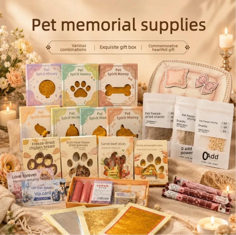 Pet Paper Cremation and Funeral Supplies Cat and Dog Memorial Gift Box Set Pet Supplies Store Direct Supply