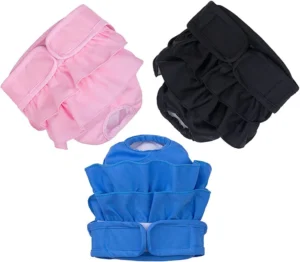 Pet Pee Pad Solid Prints Flow Ruffles Female Dog Diapers Washable Quick drying Absorption Waterproof Leakproof Dogs Panties