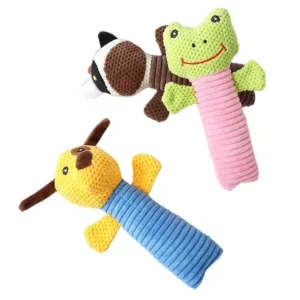 Pet Plush Toys Cute Dog Chew Squeaker Animals Cat Puppy Toy Squirrel Pet Chew Squeak Toys