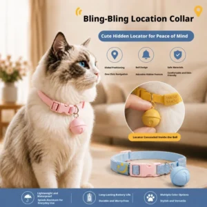 Pet Positioning Collar Anti Loss Alarm Device Global Positioning Airtag Mini Dogs and Cats Anti Lost Tracker