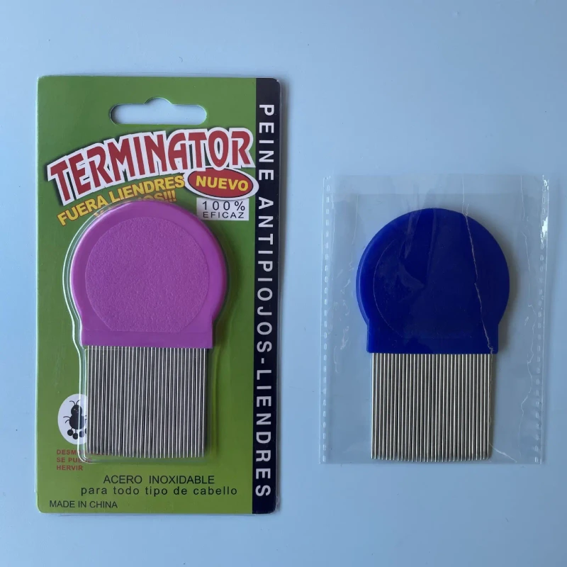 Pet Product Pet Grooming Brush Kit Metal Head Flea Pet Comb Stainless Steel Terminator Lice Comb