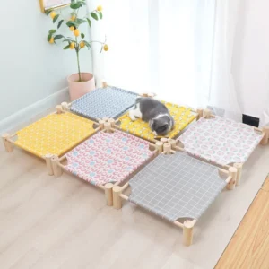 Pet Product Summer Pet Sofa Pet Puppy Bed Cat Wood Hammock Sofa Dog Wooden Cat Bed