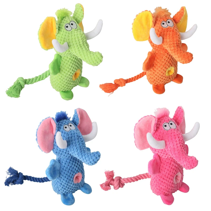 Pet Products Animal Slow Food Plush Dog Toy Squeaky Chew Toy Dog