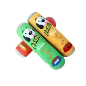 Pet Products Cylindrical Resistant Soft Machine Washed Durable Chew Plush Stuffed Squeaky Dog Toy