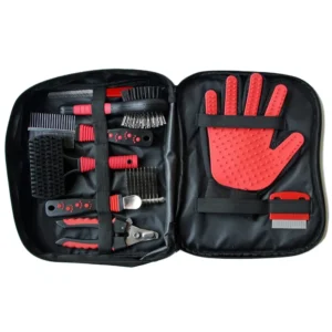 Pet Products Dog Grooming Tools Dog Cat Cleaning Kit Combs Nail Scissors Pet Grooming Set