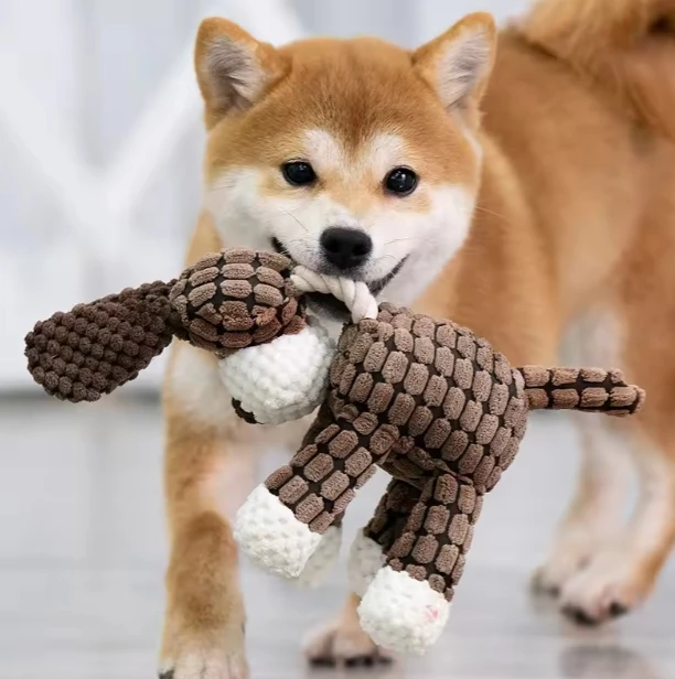 Pet Products Donkey Dog Toy Shape Plush Dog Toy with Rope
