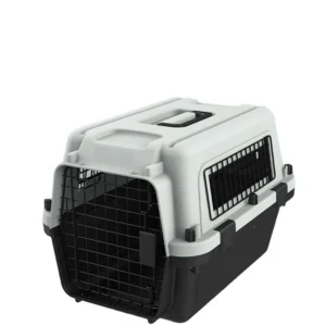 Pet Products IATA Plastic Designer Black Pet Carrier and Travel Crates Kennel
