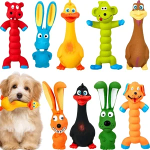 Pet Products Latex Dog Chew Toy Puppy Fetch Interactive Play Assorted Animal Accessories for Small Medium Large Pet