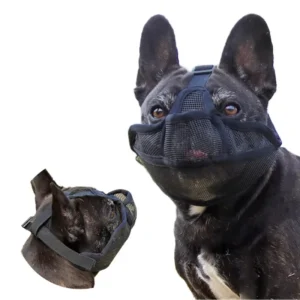 Pet Products New Designer Breathable Waterproof Polyester Adjustable Prevent Barking Dog Pit Bull Muzzle Safety Short