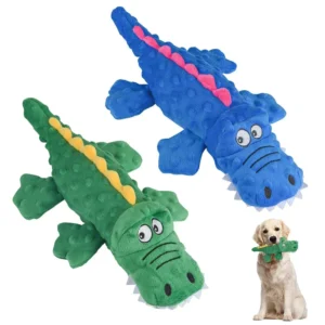 Pet Products Pet Custom Dog Accessories Durable Natural Rubber Crocodile Squeaky Pet Toys