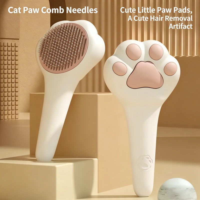 Pet Products Remover Self cleaning Dogs Cats Grooming Comb Hair Cleaner Dog Accessories Cat Pet Hair Brush
