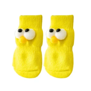 Pet Puppy Socks Foot Cover Autumn Winter Non-Slip Indoor Teddy Bear Shoes Supplier OEM ODM Customizable