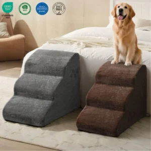 Pet Ramps 3 Steps Stairs Cat Dog Ladder Anti slip Removable Stairs for Dogs Pet Accessories Toy Dog Bed Stairs