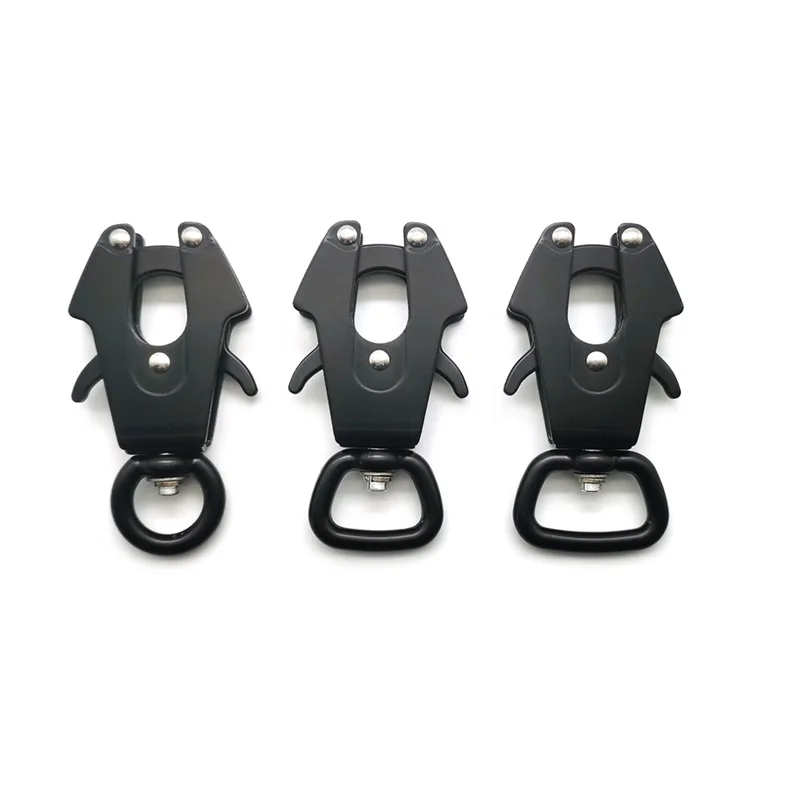 Pet Release Buckle Frog Clip Dog Safety Harness Collar Buckles for Belts Aluminum+ZINC Anodized