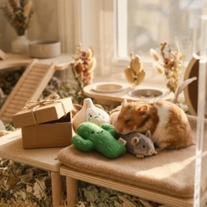 Pet Safe Eco Friendly Chinchilla Cuddler Snuggle Companion Cute Small Animal Plush Toy Anti Anxiety Hamster Comfort Doll Hanging