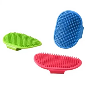Pet Shampoo Bath Massage Grooming Brush Rubber Comb for Dogs and Cats